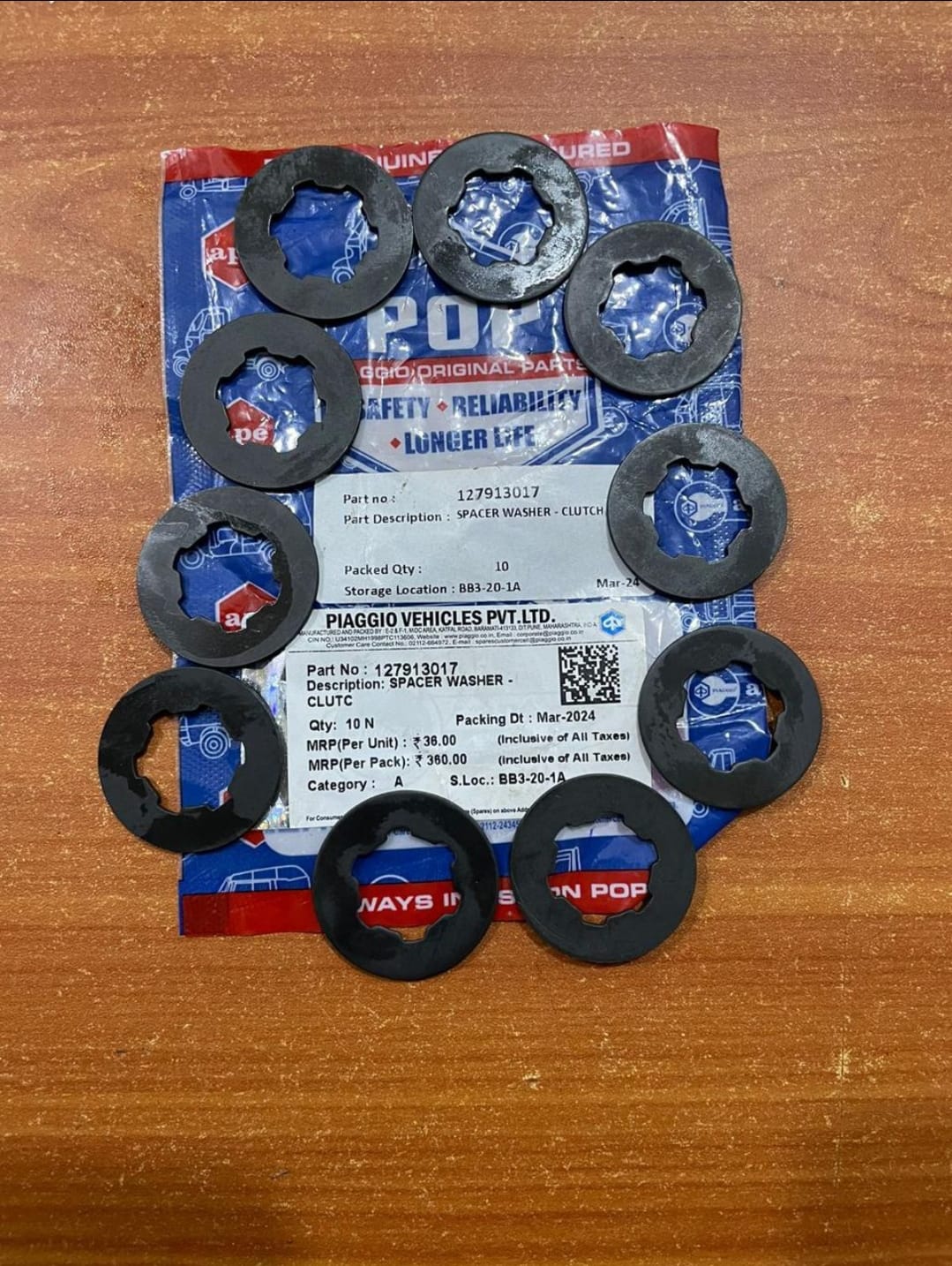 SPACER WASHER 127913017